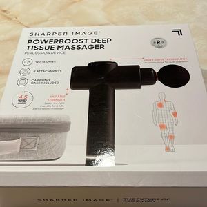 New Sharper Image PowerBoost Deep Tissue Massager